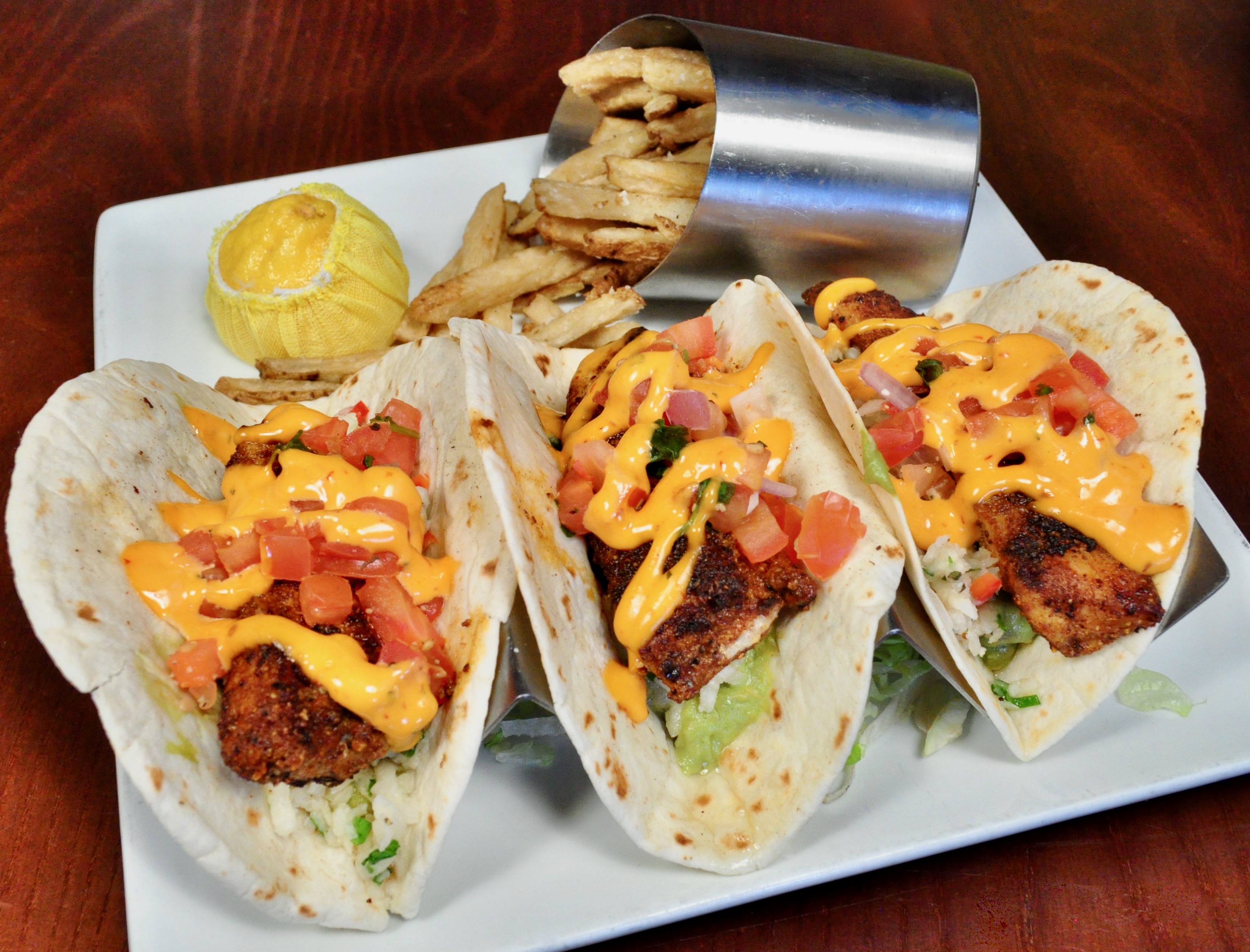 Order Fish Tacos food online from Steam Pub store, Southampton on bringmethat.com