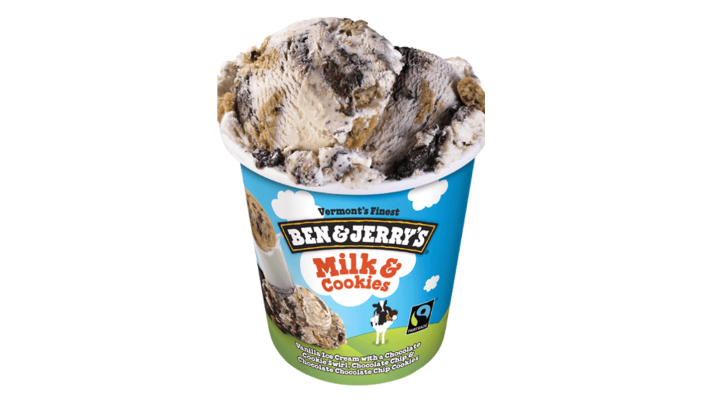 Order  Ben & Jerry's Milk & Cookies Pint food online from Dimension Liquor store, Lake Forest on bringmethat.com