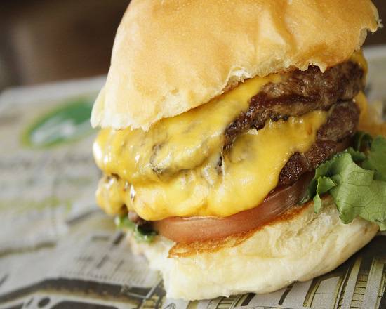 Order The Double Decker Burger food online from Wahlburgers store, Huntsville on bringmethat.com