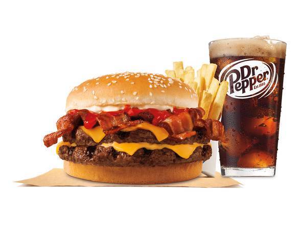 Order BACON KING™ Sandwich Meal food online from Burger King store, Michigan City on bringmethat.com