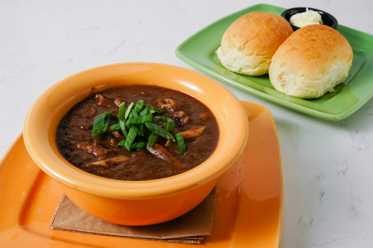 Order Backburner Soup food online from Polly's Pies Restaurant & Bakery store, Norco on bringmethat.com