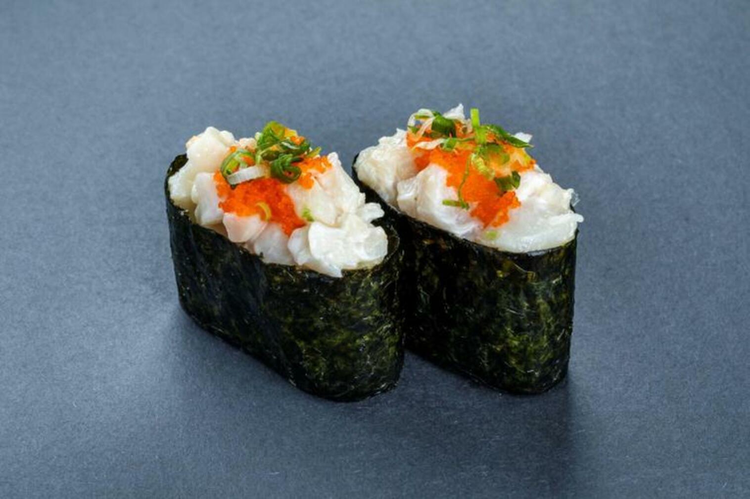 Order (b022) Bay Scallop Sushi food online from Sushistop Glendale store, Glendale on bringmethat.com