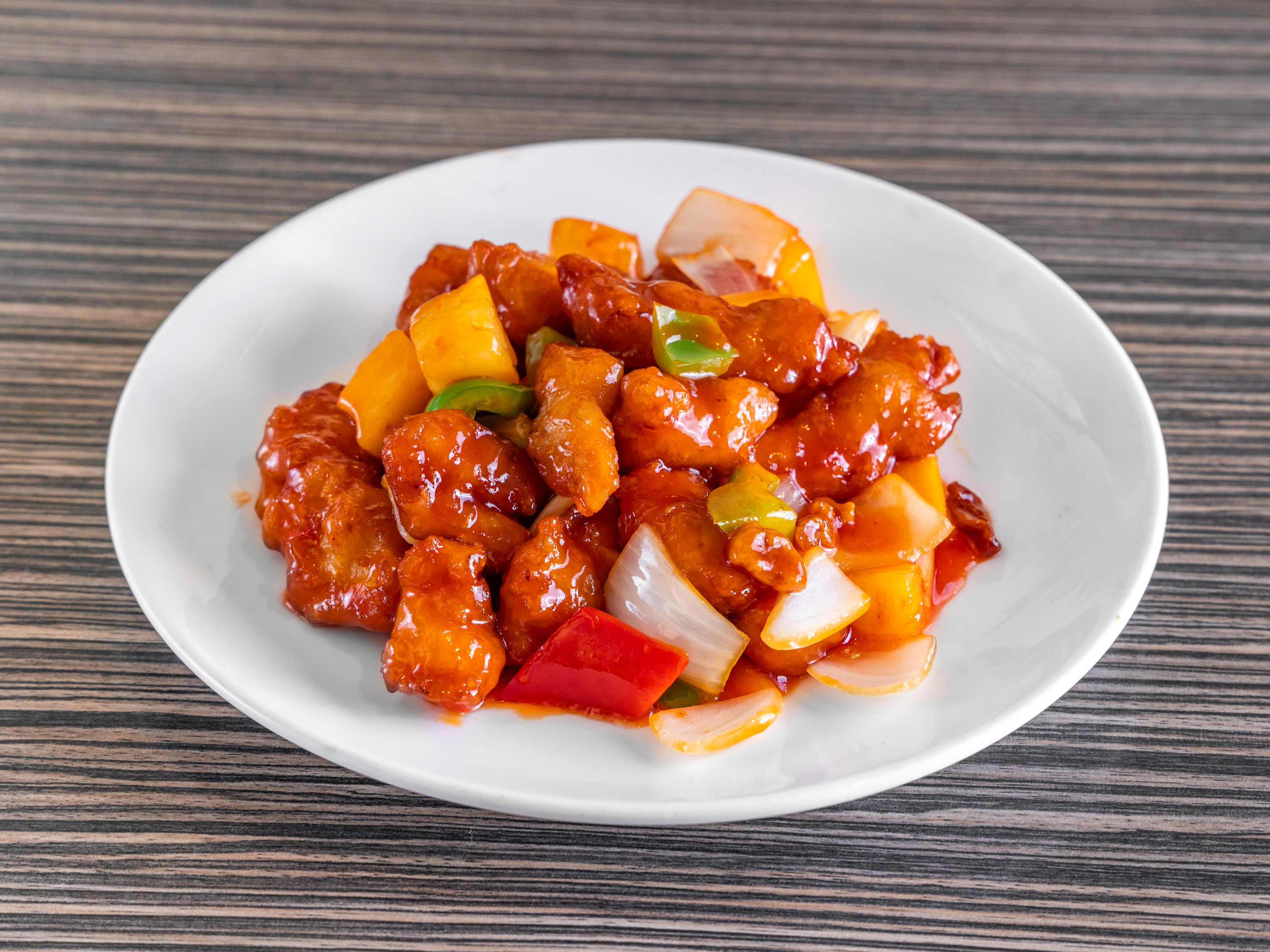 Order Sweet and Sour Chicken food online from Twin Dragon Restaurant store, Los Angeles on bringmethat.com