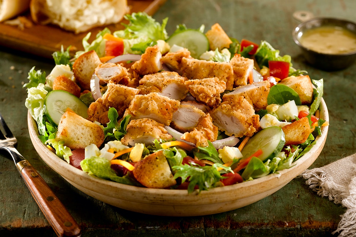 Order Party Pack Fried Chicken Salad food online from Logan's Roadhouse store, Lexington on bringmethat.com