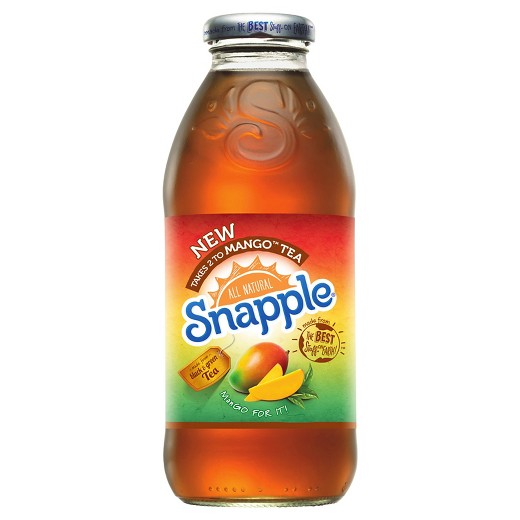 Order Snapple (Mango Tea 16oz) food online from India's Grill store, Los Angeles on bringmethat.com