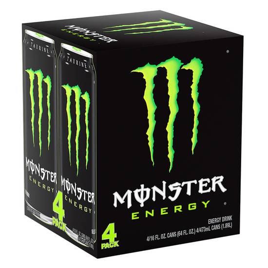 Order Monster Original Energy Drink, 16 OZ Cans, 4 PK food online from Cvs store, Rochester Hills on bringmethat.com