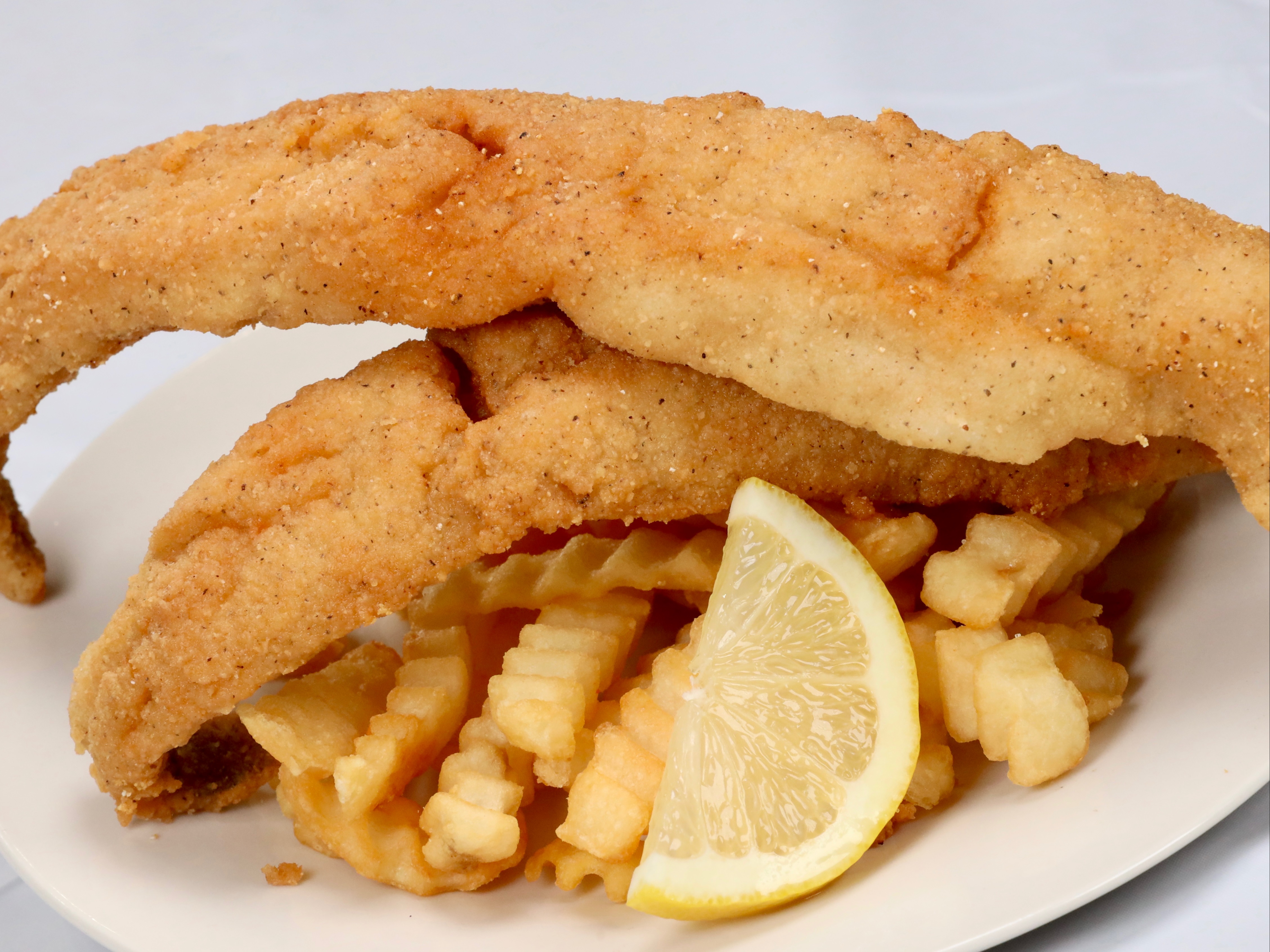 Order 2PC Whiting & Fries food online from Sam Sylk Chicken And Fish store, Euclid on bringmethat.com
