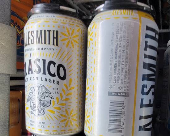 Order Ale Smith Clasico 6pk. 12oz Cans  food online from Hub Market & Deli store, San Diego on bringmethat.com