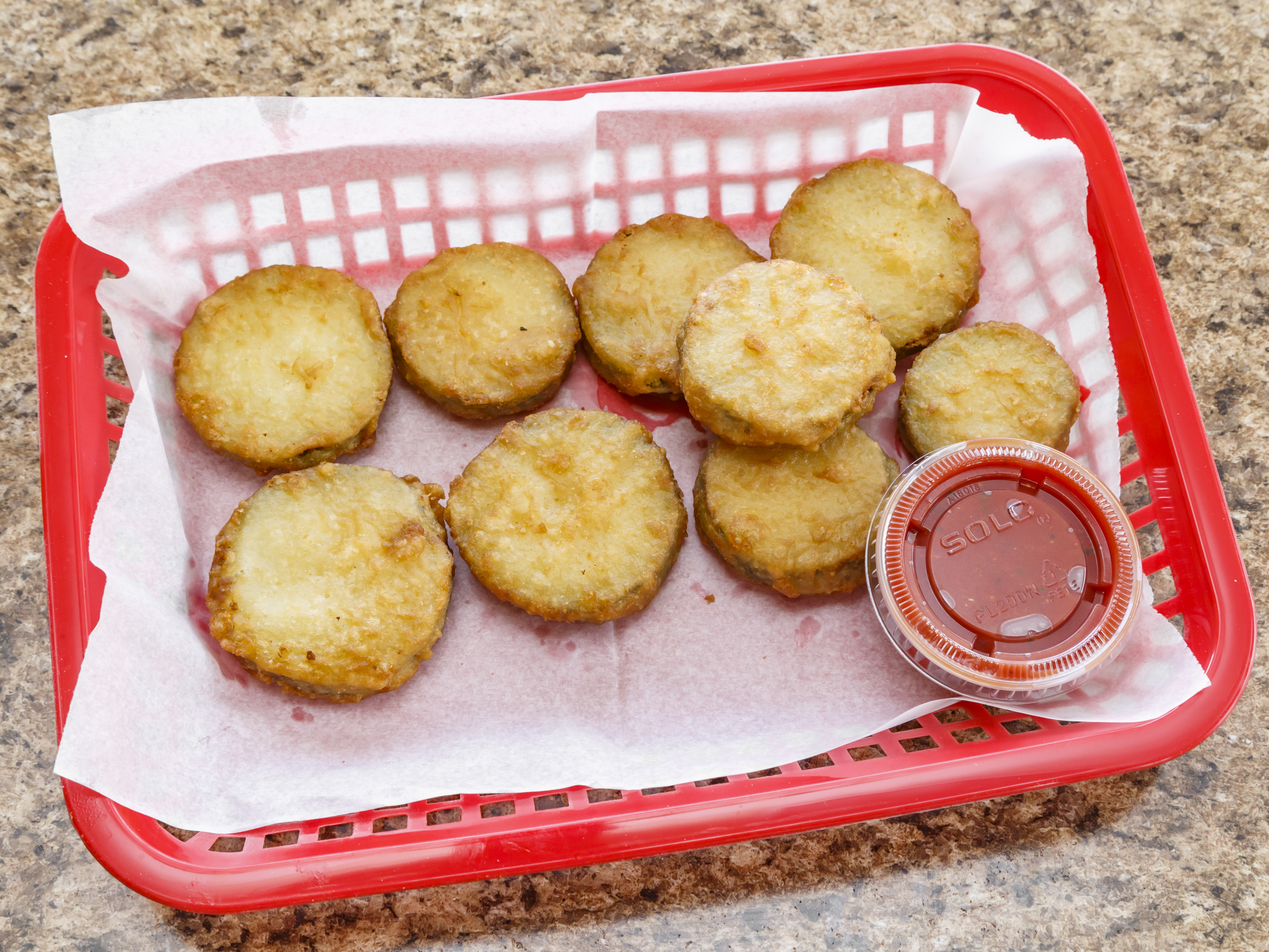 Order 5 Breaded Zucchini food online from Pizza Palermo store, Crafton on bringmethat.com