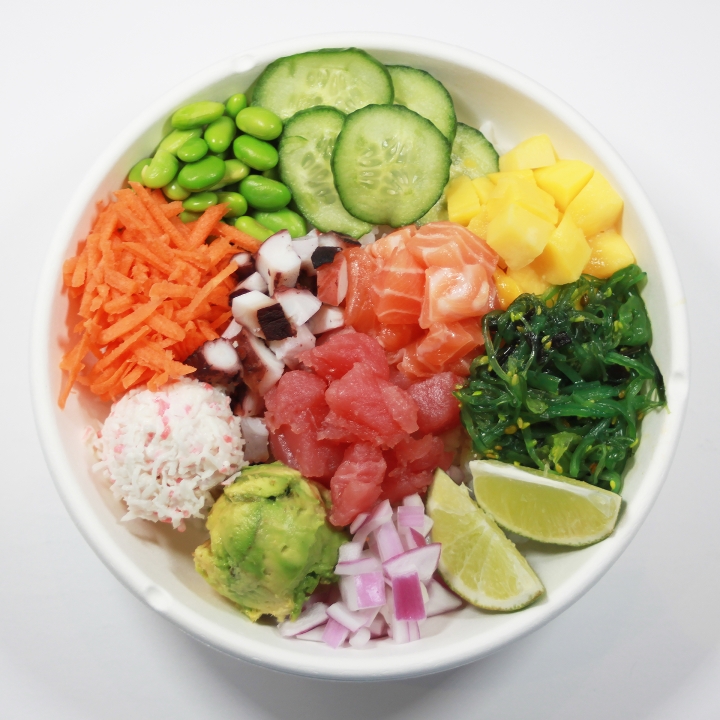 Order POKĒ BOWL | Regular (3 scoops of protein) food online from Blue Poke store, National City on bringmethat.com