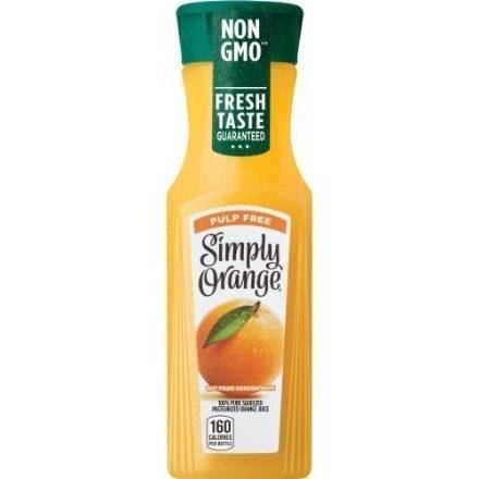 Order Simply Orange Juice Original (11.5 oz) food online from Dolcezza Gelato store, Arlington on bringmethat.com