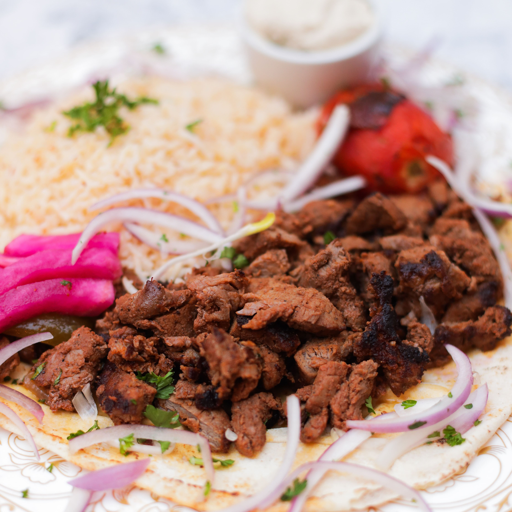 Order Beef Shawarma food online from Olive And Grill store, Studio City on bringmethat.com