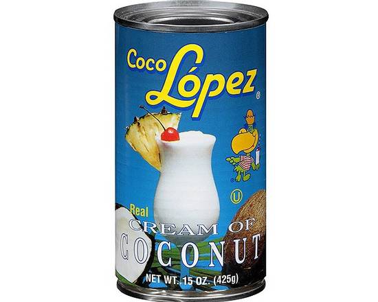 Order Coco Lopez Cream Of Coconut (15 oz) food online from Ctown Supermarkets store, Uniondale on bringmethat.com