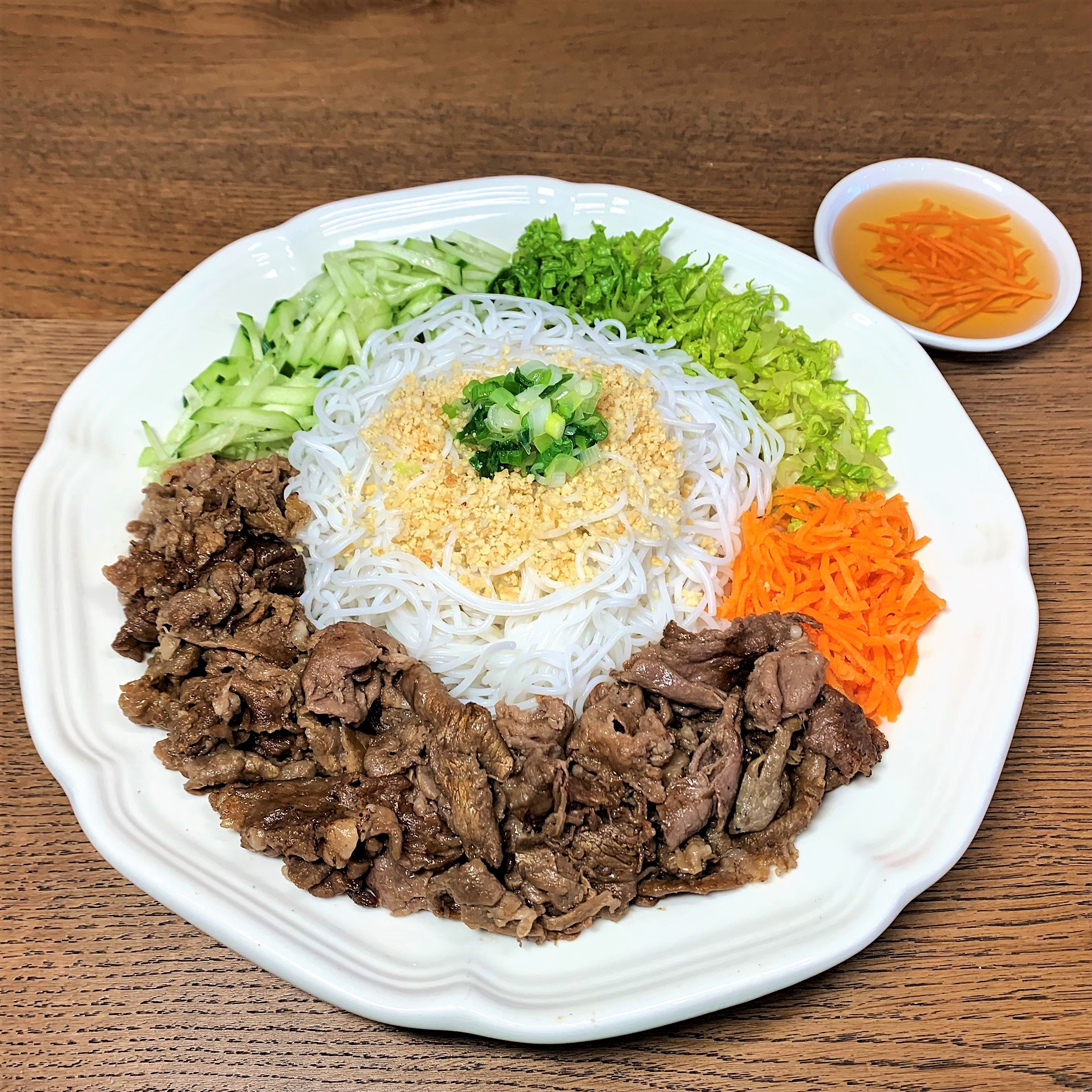 Order Grilled Beef Vermicelli  food online from My Cup Of Tea store, San Francisco on bringmethat.com