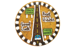 Order Good Luck Moving Cookie Cake food online from American Deli on Broad St. store, Athens on bringmethat.com