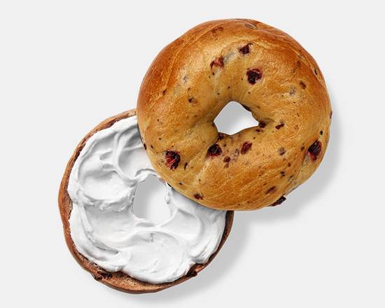 Order Blueberry Bagel with Cream Cheese food online from Caribou Coffee store, Atlanta on bringmethat.com