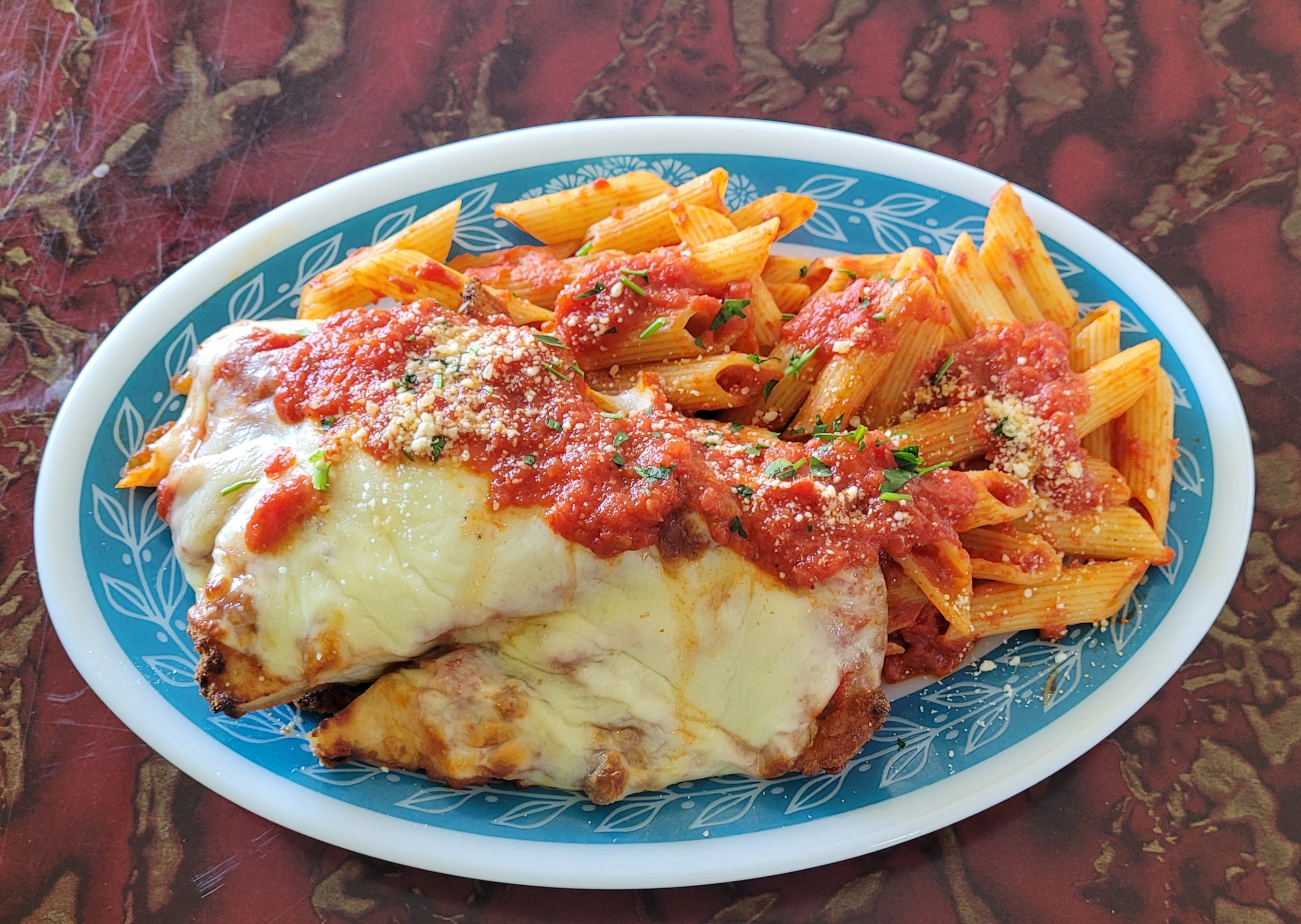 Order Chicken Parmigiana - Small food online from Rhythm And Spice Pizzeria And Grill store, New Brunswick on bringmethat.com