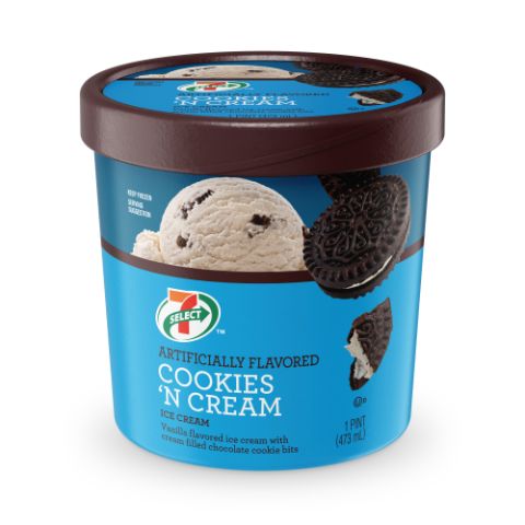 Order 7 Select French Cookies & Creme Pint food online from 7-Eleven store, Chicago on bringmethat.com