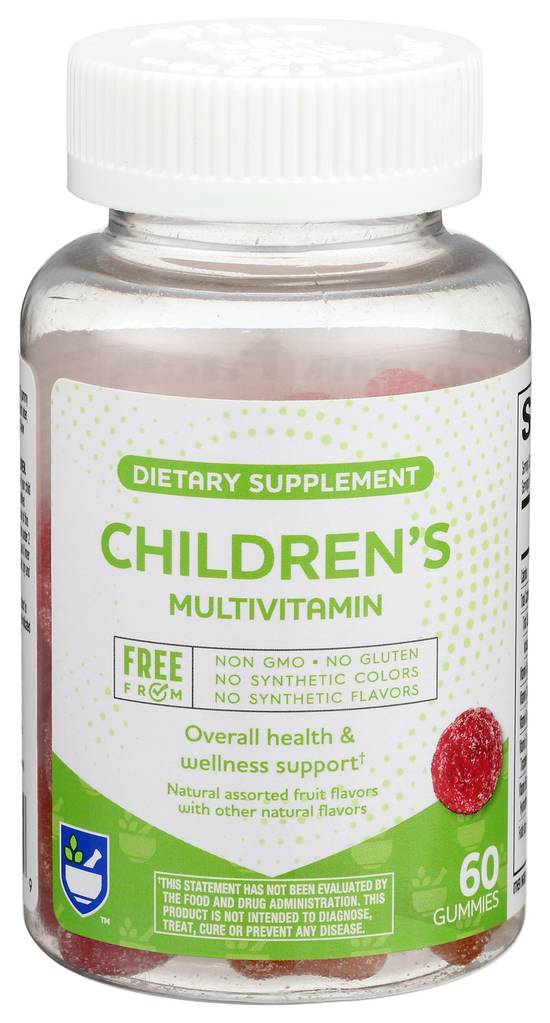 Order Rite Aid Pharmacy Free From Children's Multivitamin Gummy (60 ct) food online from Rite Aid store, Palm Desert on bringmethat.com