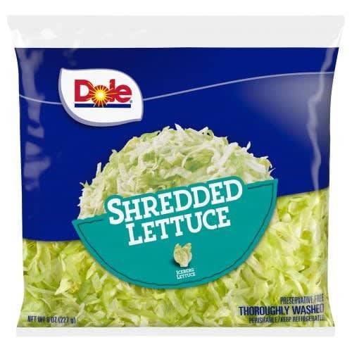 Order Dole · Shredded Lettuce (8 oz) food online from Shaw's store, Concord on bringmethat.com