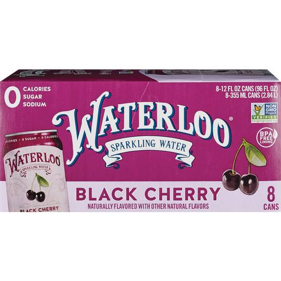 Order WATERLOO BLACK CHERRY SPARKLING WATER 8PK food online from Cvs store, UPLAND on bringmethat.com