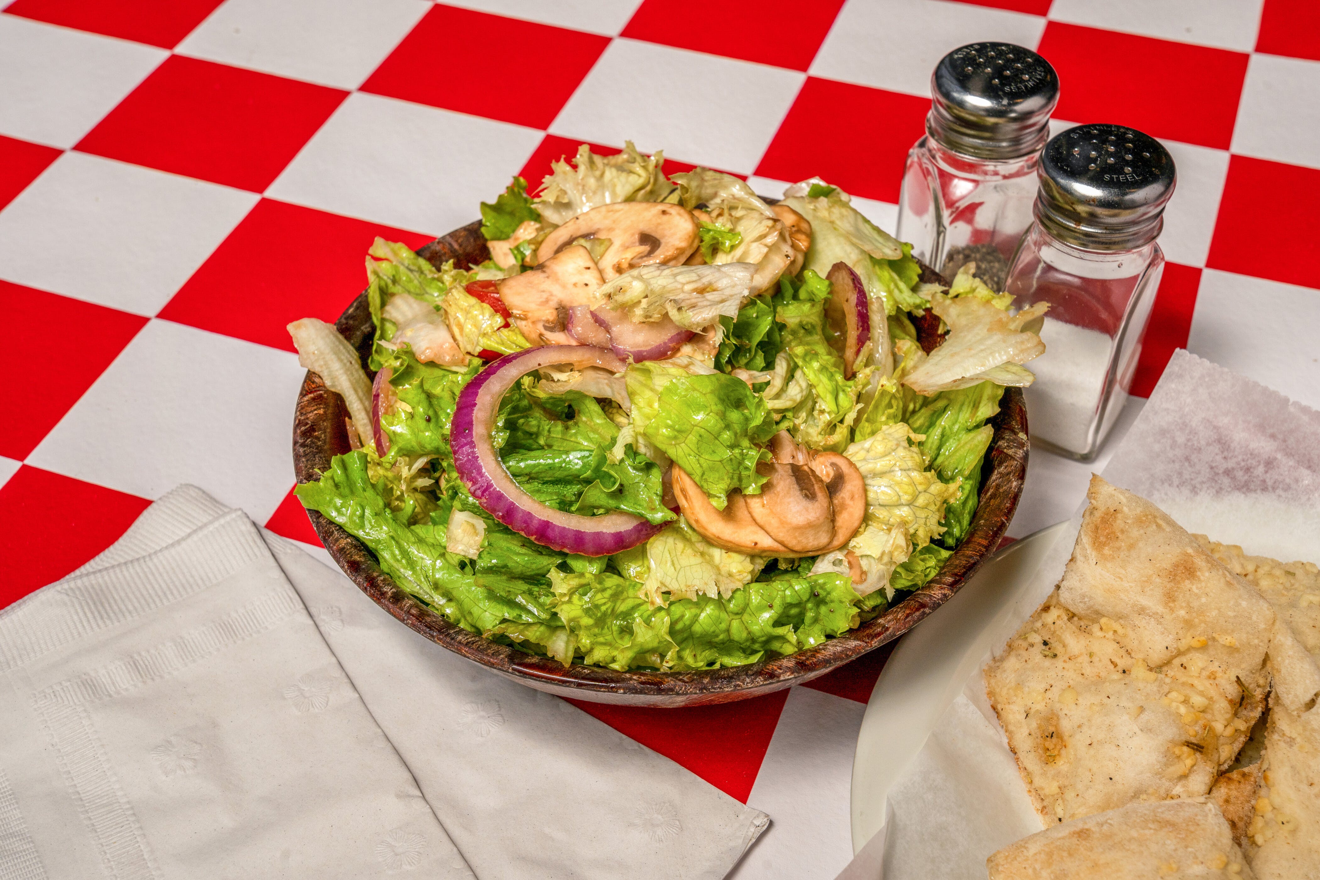 Order House Tossed Salad - Small food online from Pizza Works store, Old Saybrook on bringmethat.com