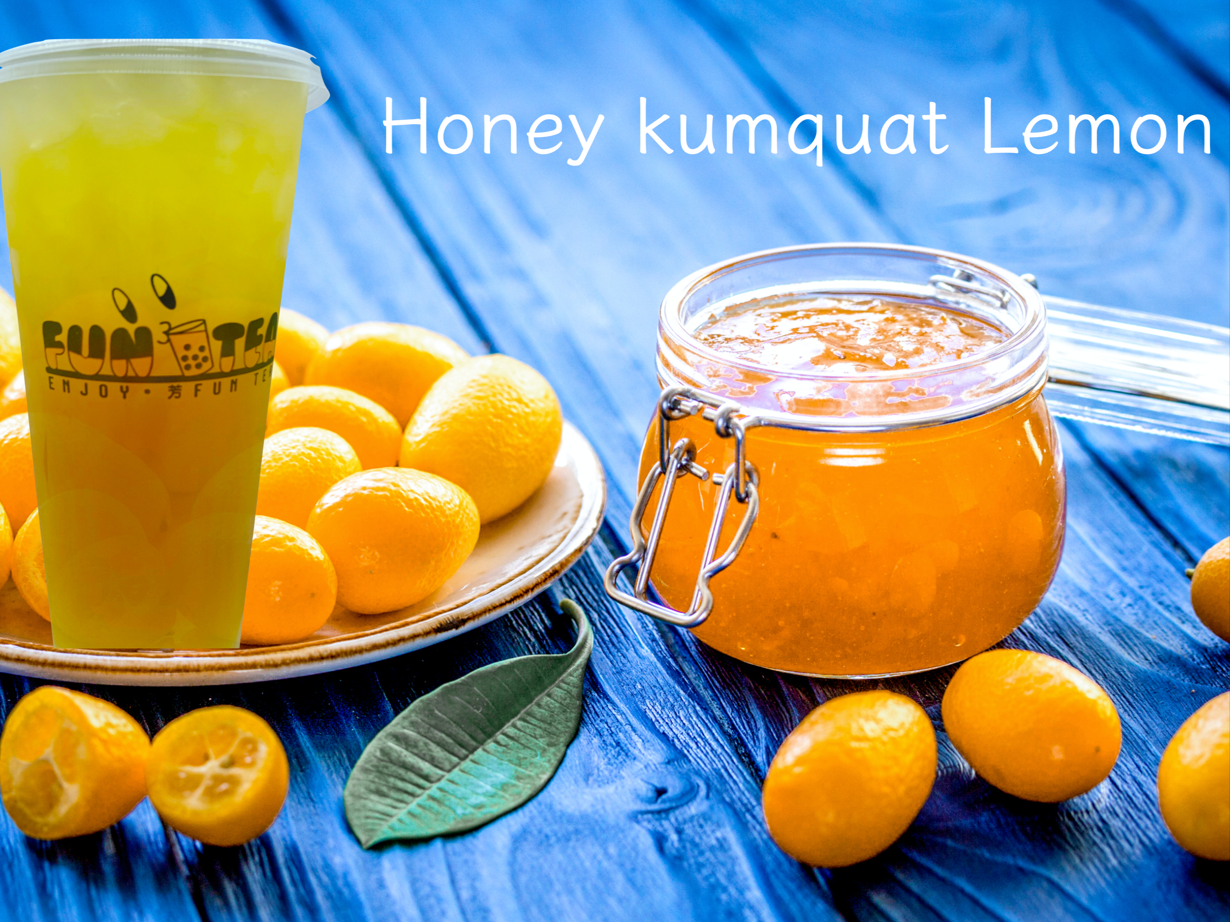 Order Honey Kumquat & Lemon Fruit Tea food online from Funtea store, Louisville on bringmethat.com
