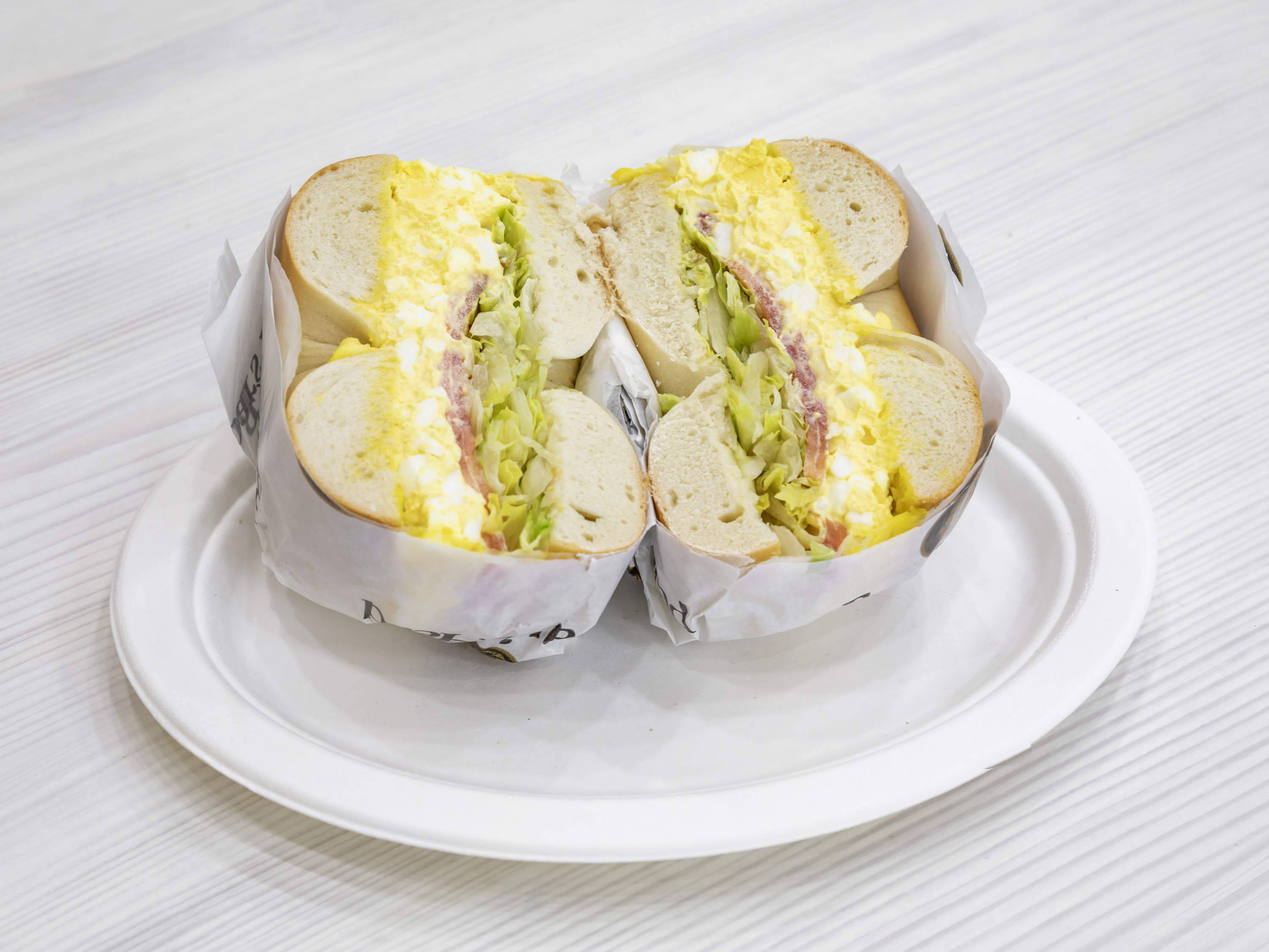 Order Egg Salad Sandwich food online from Bagel Boss store, New York on bringmethat.com