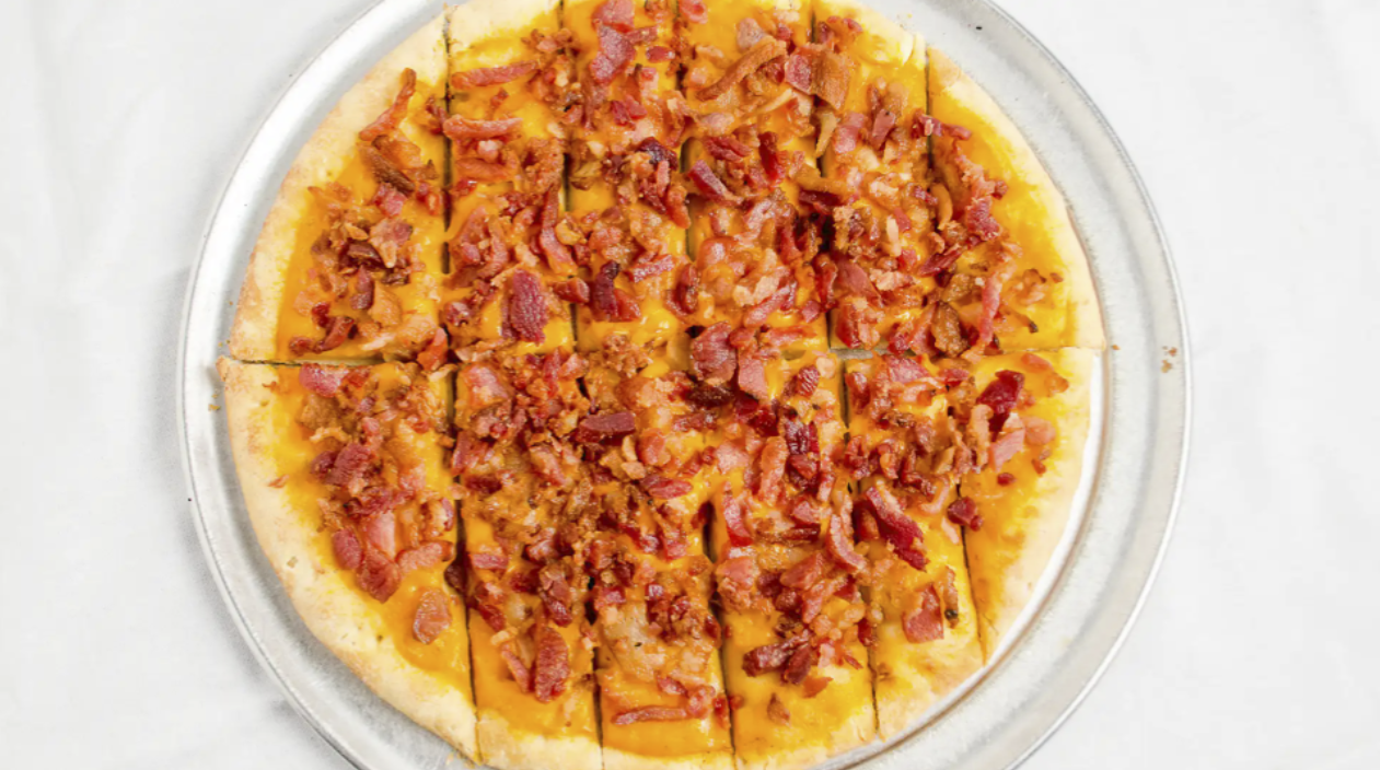 Order Bacon Garlic Cheese Bread Pizza  food online from All Star Bowl store, Indianapolis on bringmethat.com