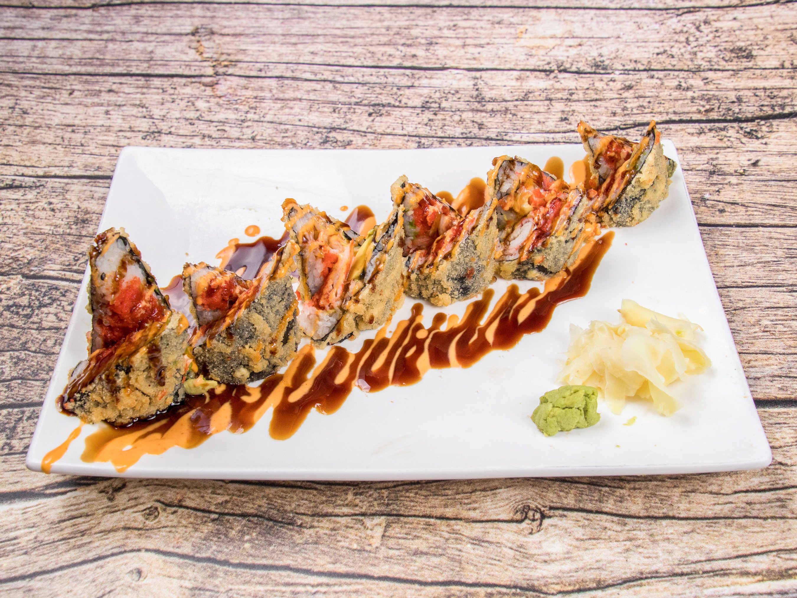 Order Volcano Roll food online from Tokyo Bay Restaurant store, Roswell on bringmethat.com