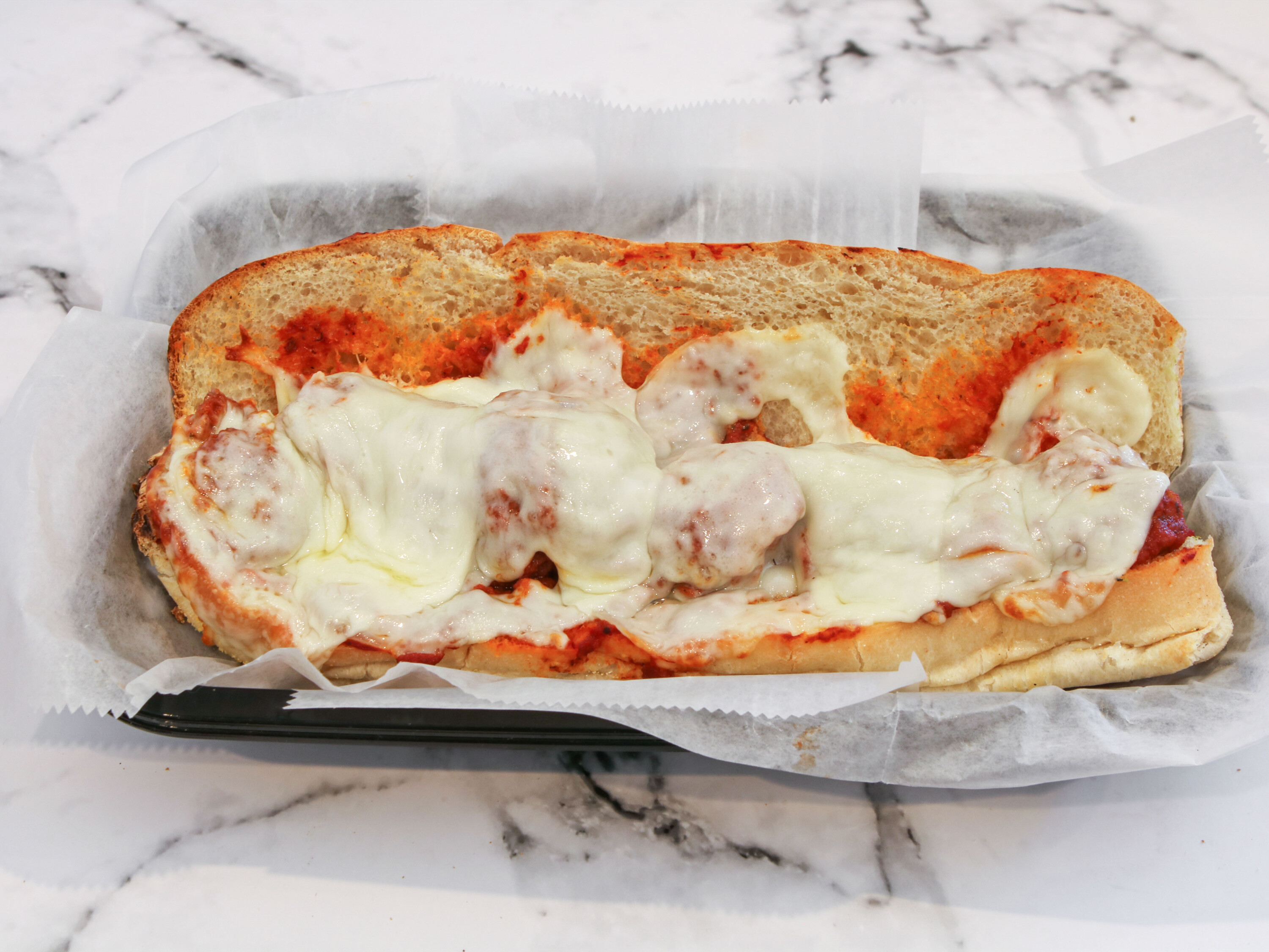 Order Meatball Sandwich food online from Yovanis Pizzeria store, Cumberland on bringmethat.com