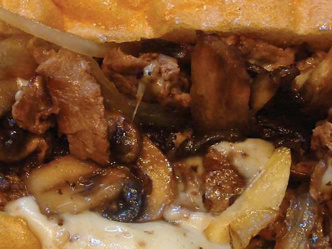 Order Mushroom Cheesesteak food online from Theo Cheesesteak Shop store, San Leandro on bringmethat.com