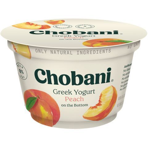 Order Chobani Greek Yogurt Peach 5.3oz food online from 7-Eleven store, Newark on bringmethat.com