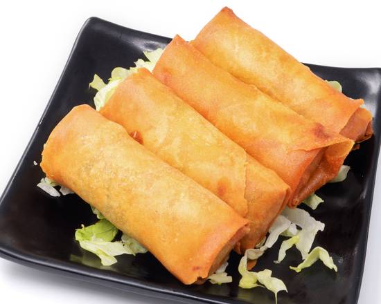 Order Egg Roll (Vegetable) (4 pcs) (炸春卷) food online from Hong Kong City store, Alameda on bringmethat.com