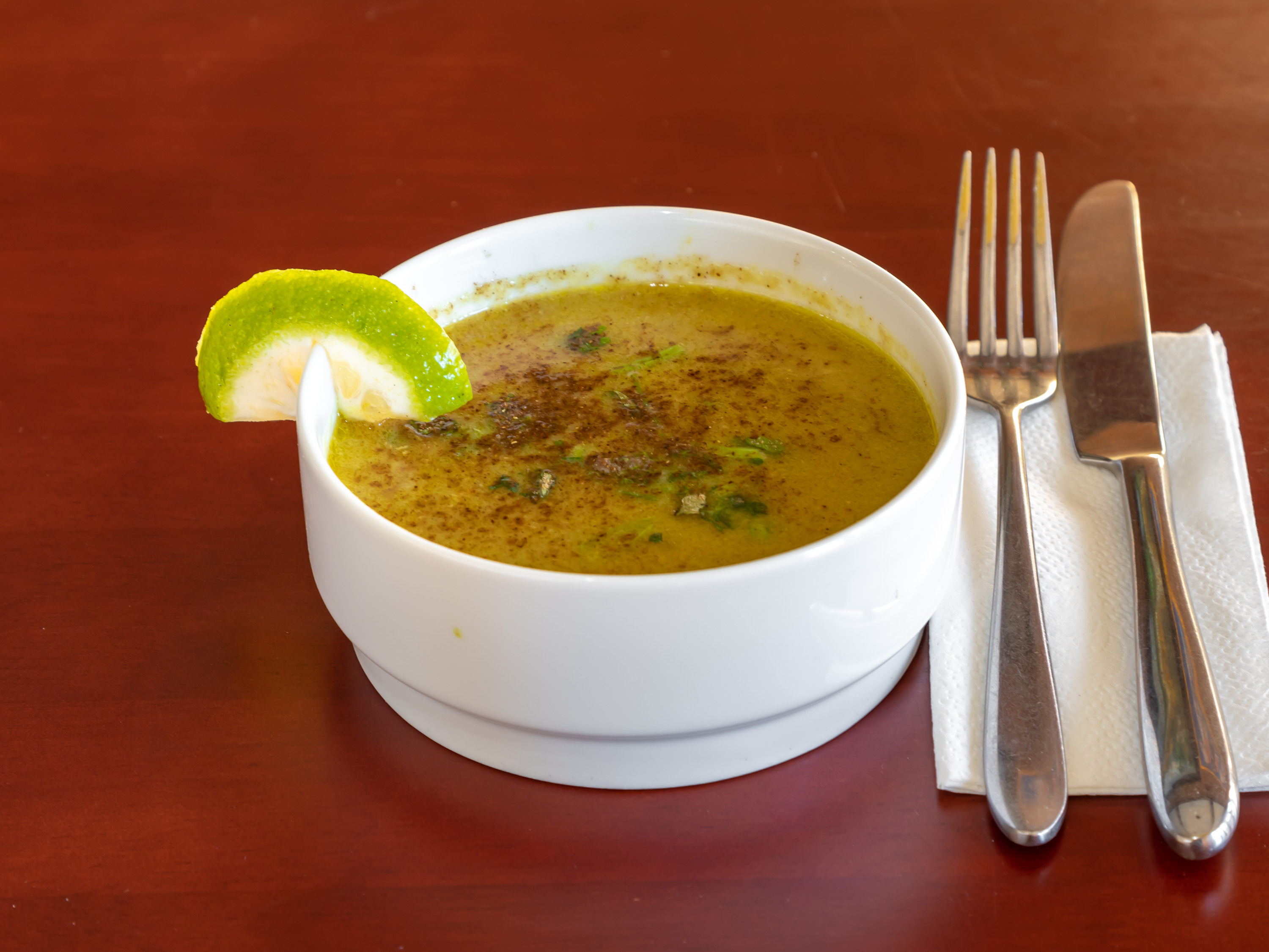 Order Lentil Soup food online from Sapphire Indian Restaurant store, Brooklyn on bringmethat.com