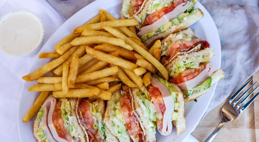 Order California Club Sandwich food online from Bravo Burgers store, Redlands on bringmethat.com