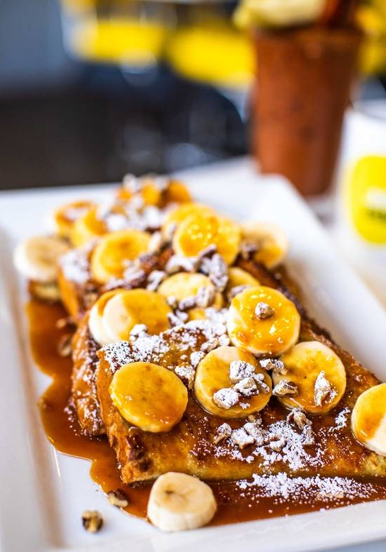 Order Banana Nut French Toast food online from Over Easy store, Phoenix on bringmethat.com