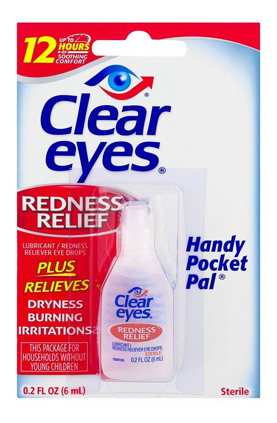 Order Clear Eyes Redness Relief Eye Drops, Handy Pocket Pal, 0.2 fl oz food online from Exxon Food Mart store, Port Huron on bringmethat.com