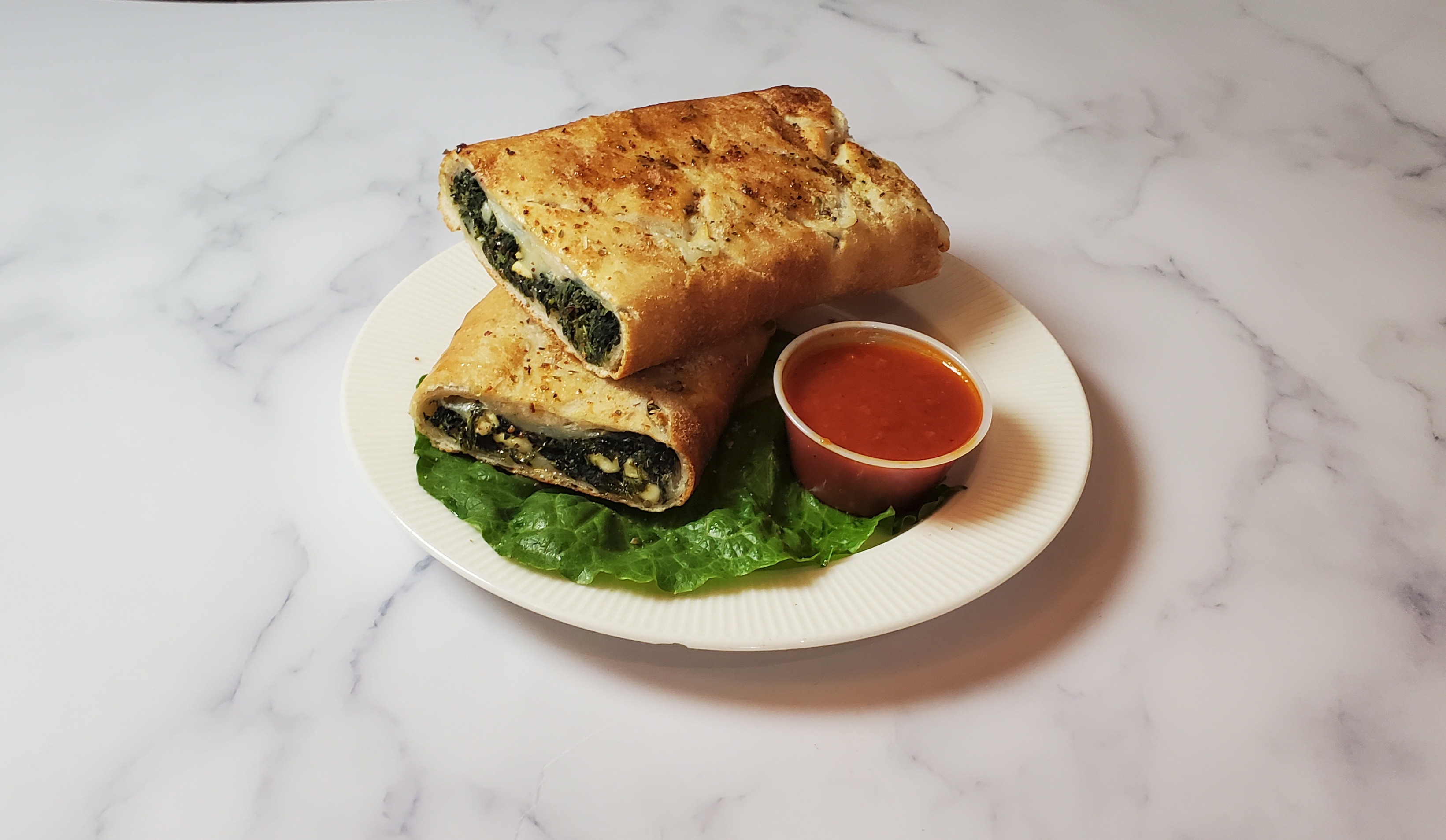 Order Spinach Stromboli food online from Due fratelli (forest hills) store, Forest Hills on bringmethat.com