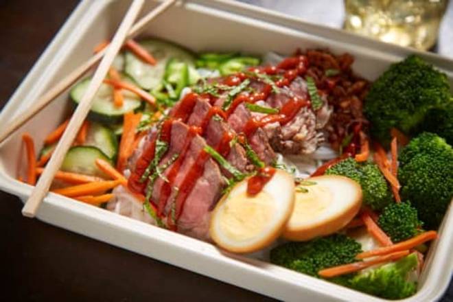 Order Steak (All Toppings) food online from Asian Box store, San Francisco on bringmethat.com