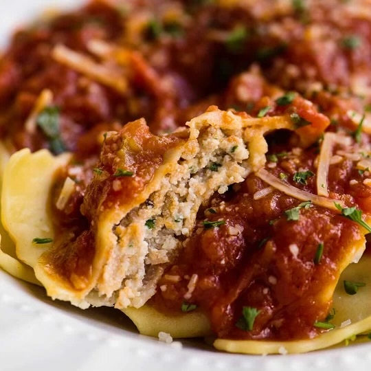 Order Italian Sausage Ravioli food online from Captain’s Curbside Seafood store, Trappe on bringmethat.com