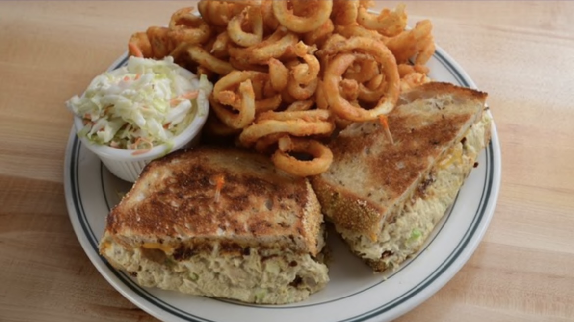 Order Tuna with Swiss Cheese Melt food online from Famous Labels Deli store, Los Angeles on bringmethat.com