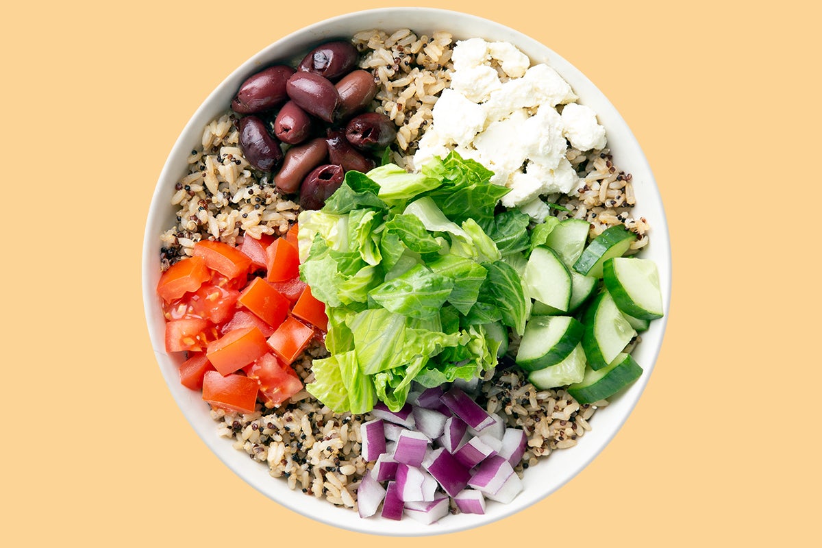 Order Classic Greek Warm Grain Bowl food online from Saladworks store, Bear on bringmethat.com