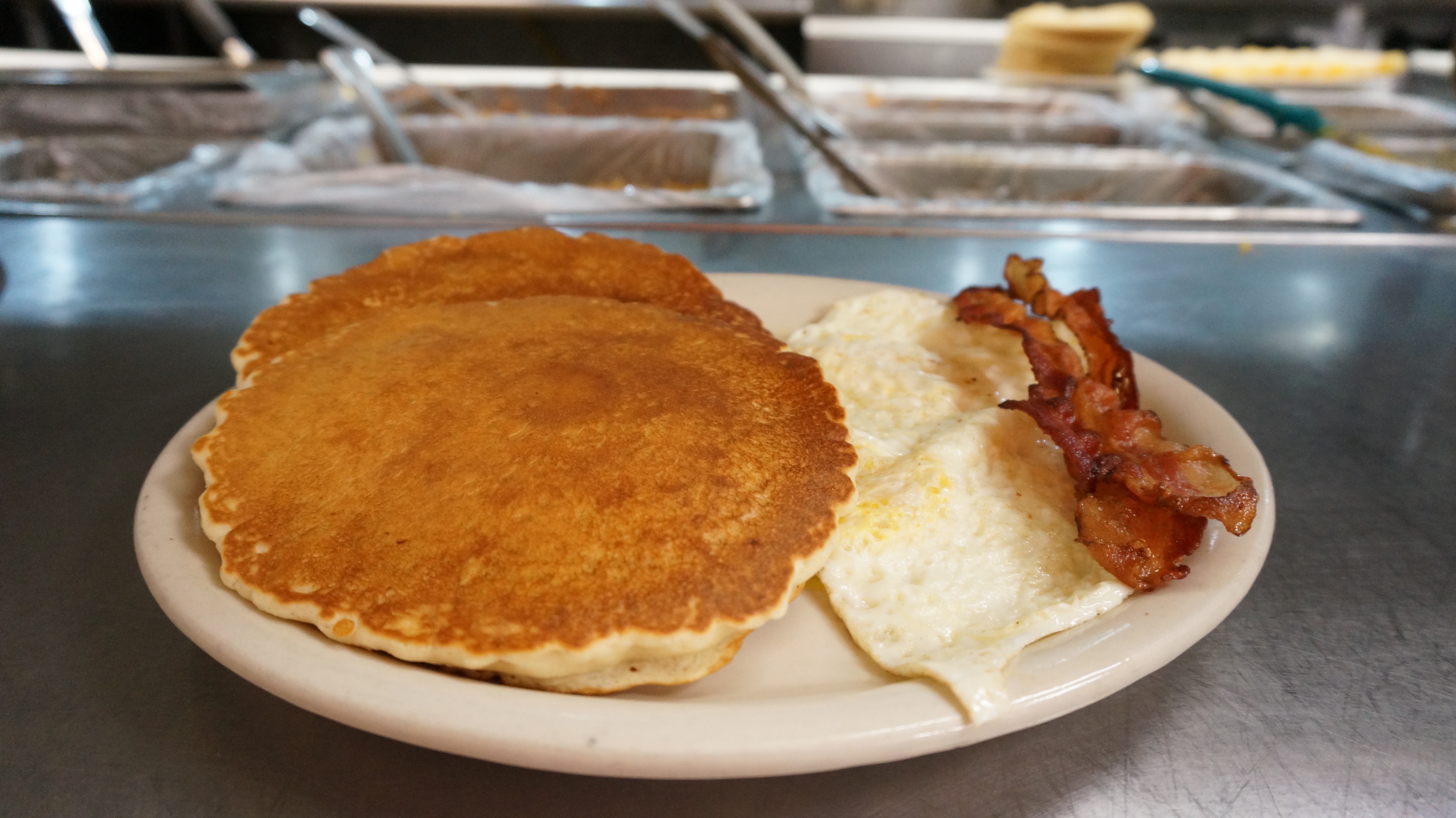 Order Pancake Breakfast Plate food online from Garcia store, Buda on bringmethat.com
