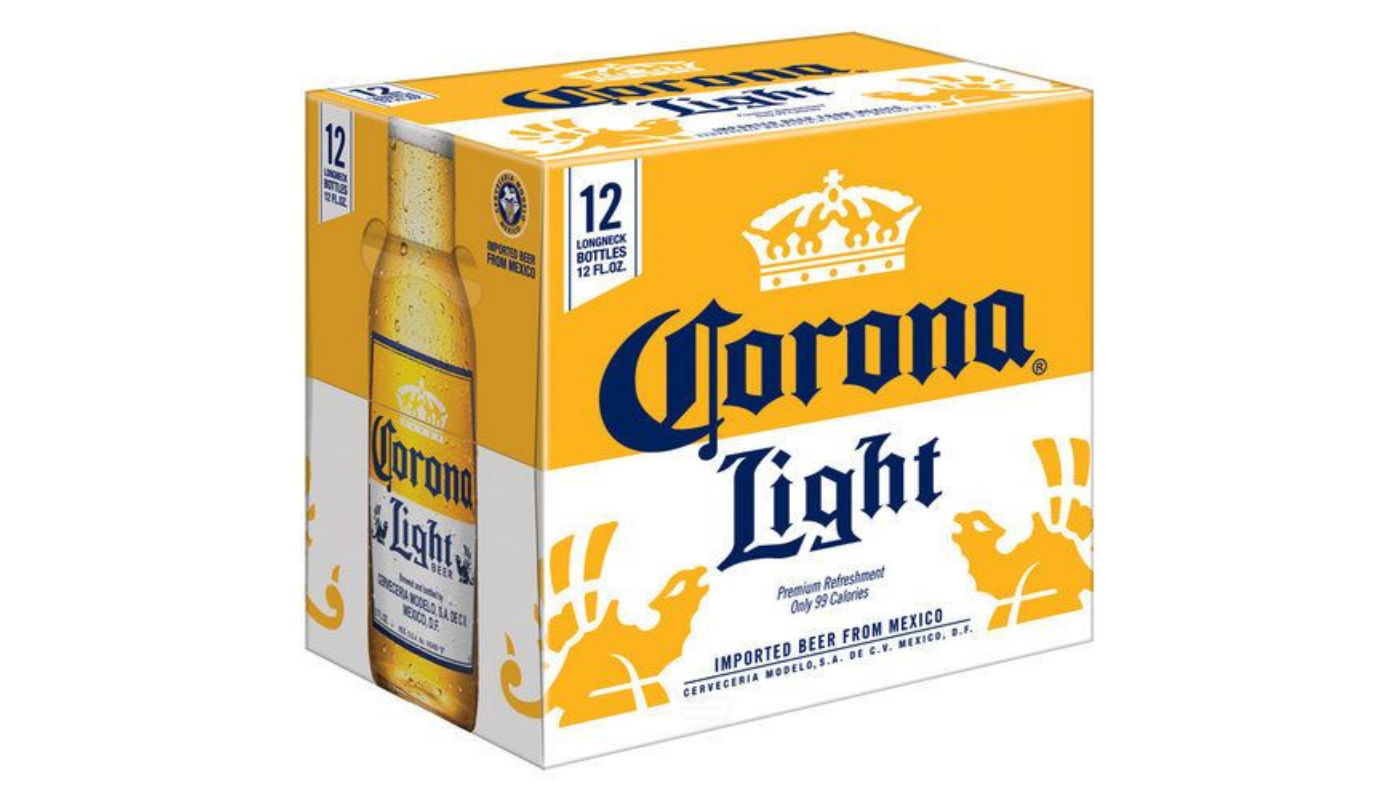 Order  Corona Light 12 Pack 12 oz Bottles food online from Spikes Bottle Shop store, Chico on bringmethat.com