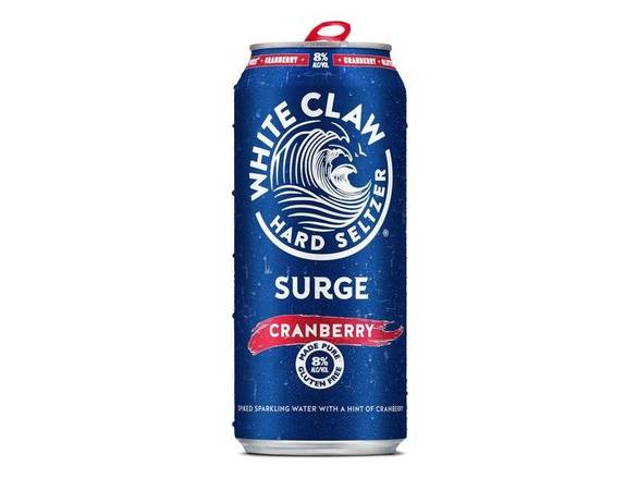 Order White Claw Hard Seltzer Surge Cranberry - 16oz Can food online from Michaelis Wine & Spirits store, San Francisco on bringmethat.com