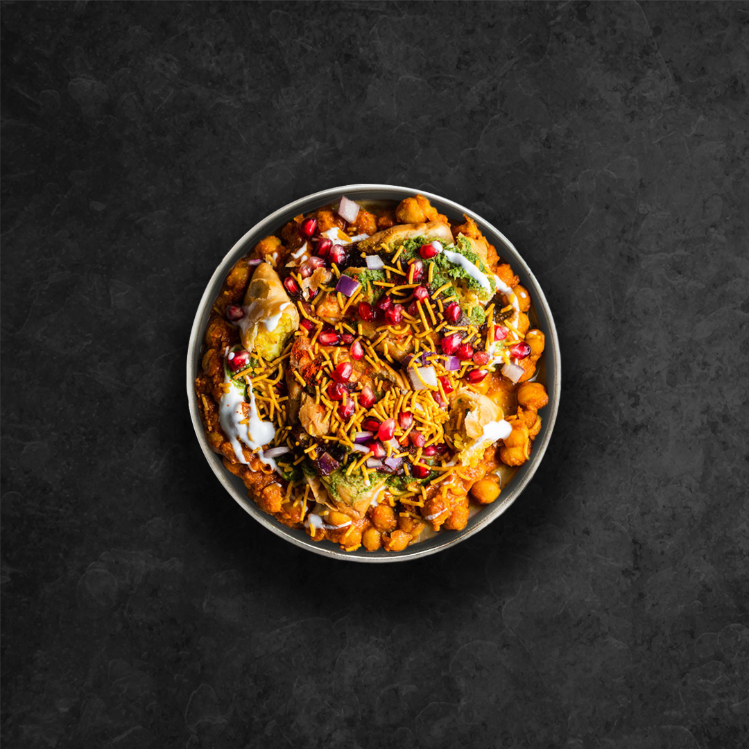 Order United Samosa Chaat food online from United Kitchens Of India store, Lowell on bringmethat.com