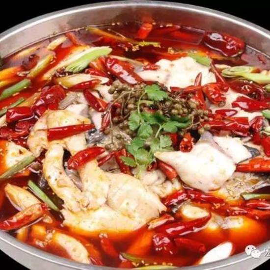 Order Braised Fish Fillet with Chef Special Sauce 冷锅鱼 food online from Chuanyu Fusion store, Oklahoma City on bringmethat.com