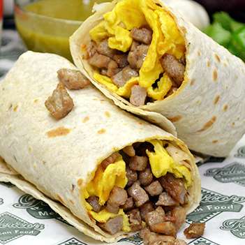 Order Sausage Burrito food online from Federico Mexican Food store, Scottsdale on bringmethat.com