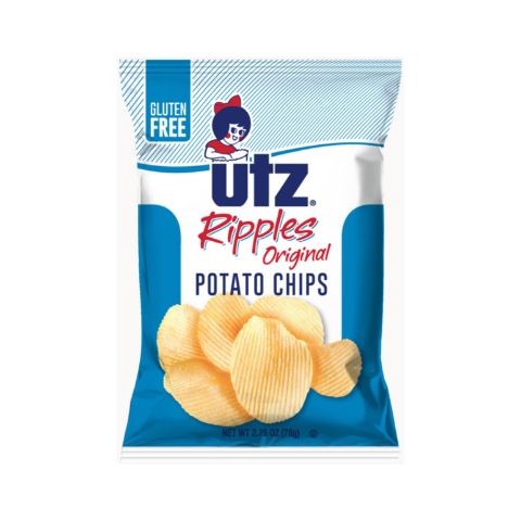 Order Utz Potato Chips Ripples Original 2.75oz food online from 7-Eleven store, Paramus on bringmethat.com